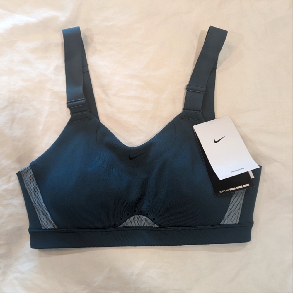 Nike Alpha Dri-fit Sports Bra in turquoise